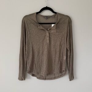 NWT Vince Long Sleeve Henley